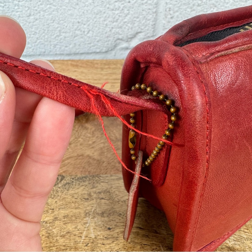 Vintage Coach Zippered Pouch – 1980s Made in NYC - Picture 4 of 14